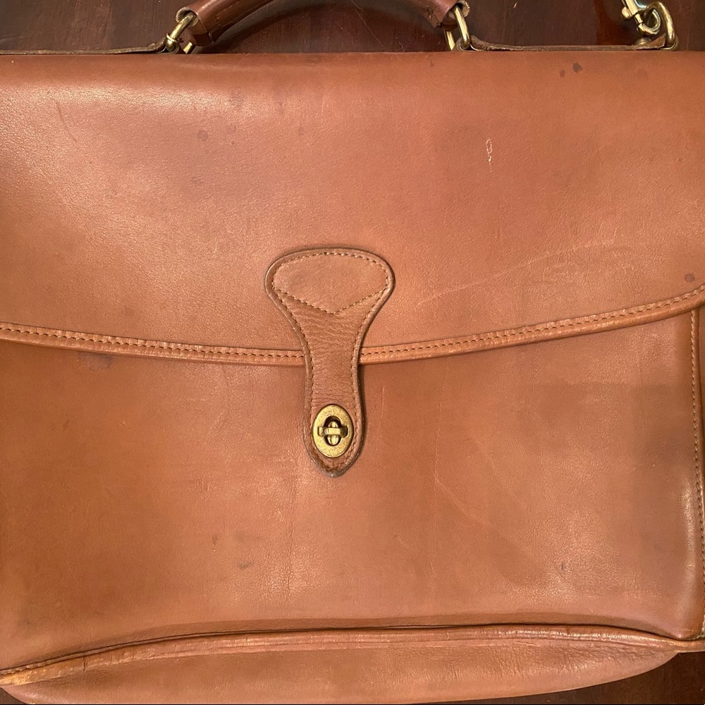 Messenger bag Leather.Jack Georges Vintage.A few flaws,see pics. Approx 12 x 16”